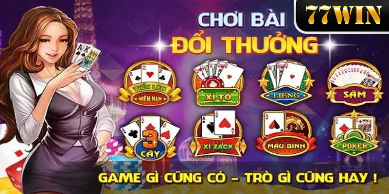 Top 4 trò chơi làm mưa làm gió tại game bài 77WIN